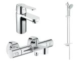 Комплект смесителей для ванной комнаты GROHE Precision Joy и GROHE Get с душевым гарнитуром, хром (NBT0001)