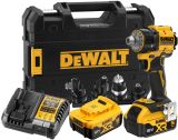 Аккумуляторная дрель-шуруповерт DEWALT DCD803P2T, 18 В, 1650 об/мин, с комплектом насадок, 2 АКБ 5 Ач и ЗУ, в кейсе TSTAK