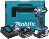 Аккумуляторный шуруповерт Makita DTD173RTJ, 18 В, 180 Нм, 3800 уд/мин, с 2 АКБ 5 Ач и ЗУ, в кейсе MakPac
