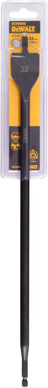 Сверло DEWALT EXTREME DT4792, по дереву перьевое IMPACT 1/4 дюйма 32 x 406 мм