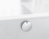 Внешняя часть системы слива-перелива для ванны hansgrohe Flexaplus S 58186000, хром