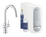 Смеситель для кухни GROHE Blue Home с системой фильтрации, охлаждения и газирования воды, Wi-Fi, хром (31541000)