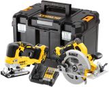 Аккумуляторный набор DEWALT DCK2012P2T, 18 В: дисковая пила DCS570 + лобзик DCS334, с 2 АКБ 5 Ач и ЗУ, в кейсе TSTAK (DCK2012P2T-QW)