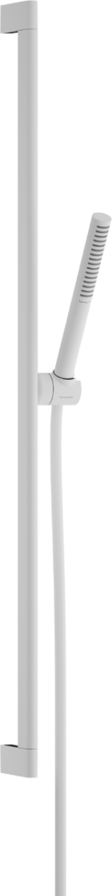 Душевой гарнитур hansgrohe Pulsify S 100 1jet EcoSmart со штангой 90 см, 24382700, матовый белый
