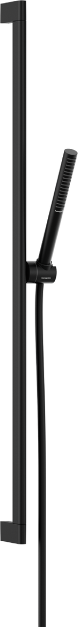 Душевой гарнитур hansgrohe Pulsify S 100 1jet EcoSmart+ со штангой 90 см, 24383670, матовый черный