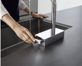 Смеситель для кухонной мойки hansgrohe Aquno Select M81 250, с вытяжным душем 2jet 73836800, под сталь