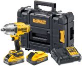 Аккумуляторный гайковерт DEWALT DCF900P2G, 18 В, 1898 Нм, 2200 уд/мин, с 2 АКБ 5 Ач и ЗУ, в кейсе TSTAK (DCF900H2T-QW)