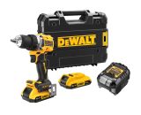 Аккумуляторная дрель-шуруповерт DEWALT DCD800D2T, 18 В, 2000 об/мин, с 2 АКБ 2 Ач и ЗУ, в кейсе TSTAK (DCD800D2T-QW)