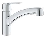 Смеситель для кухни GROHE Start QuickFix с низким вытяжным изливом, хром (30531001)