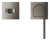 Внешняя часть смесителя для раковины GROHE Plus на 2 отверстия, M-Size, темный графит матовый (29303AL3)