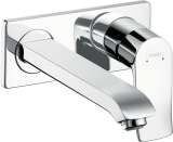 Внешняя часть смесителя для раковины hansgrohe Metris скрытого монтажа, настенный 31086000, хром