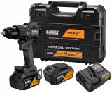 Ударная дрель-шуруповерт DEWALT McLaren Limited Edition DCD86MP2T, 18 В, 2000 об/мин, с 2 АКБ 5 Ач и ЗУ, в кейсе TSTAK