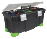 Ящик инструментальный HI VIS пластмассовый с органайзерами, лотком и алюминиевыми замками 22 STANLEY 1-95-838