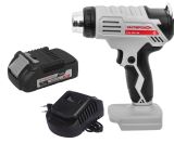 Бесщеточный аккумуляторный строительный фен ИНТЕРСКОЛ ФЭА-200/18В, 550°С, 200 л/мин, с АКБ 2 Ач и ЗУ, (764.0.0.70-B2C)