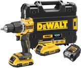 Ударная дрель-шуруповерт DEWALT DCD100YD2T, 18 В, 1650 об/мин, 28050 уд/мин, с 2 АКБ 2 Ач и ЗУ, в кейсе TSTAK (DCD100YD2T-QW)