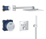 Внешняя часть смесителя для душа GROHE SmartControl круглая, на 3 потребителя, хром (29146000)