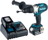 Аккумуляторная ударная дрель-шуруповерт Makita DHP451RFE, 1300 об/мин, с 2 АКБ 3 Ач и ЗУ, в кейсе