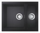 Мойка GROHE K500 с 1,5 чашей, 555 x 460 мм, черный гранит (31648AP0)