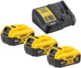 Аккумуляторный набор DEWALT DCK665P3T: дрель + пила + лобзик + рубанок + реноватор + фонарь, с 3 АКБ 5 Ач и ЗУ, в 2 кейсах TSTAK