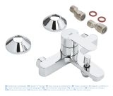 Смеситель для ванны GROHE BauEdge, хром (23605000)