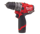 Субкомпактная ударная дрель MILWAUKEE M12 FUEL FPDXKIT-202X, кейс, 12 В, 2 АКБ 2 Ач, 4933464138