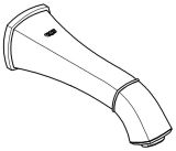 Излив для ванны GROHE Grandera, хром (13341000)