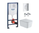 Комплект инсталляции GROHE NW0145/S с унитазом Aquatek ЛИБРА New и сиденьем с микролифтом (NW0162/S)