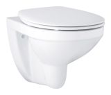 Унитаз GROHE Bau Ceramic подвесной ободковый с сиденьем без микролифта, альпин-белый (39497000)