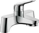 Смеситель для ванны hansgrohe Novus на край ванны, на 2 отверстия 71043000, хром