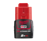 Аккумулятор Milwaukee RED M12 B2, Li-Ion, 12 В, 2 Ач, 4932430064