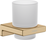 Стакан для зубных щеток hansgrohe AddStoris 41749140, шлифованная бронза