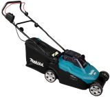 Аккумуляторный набор садовой техники Makita, 18 В: газонокосилка DLM382 + воздуходувка DUB362, с 2 АКБ 4 Ач и ЗУ