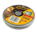 Диск отрезной DEWALT DT42335TZ, по металлу, 115х22.23х1.2 мм, 10 шт. (DT42335TZ-QZ)