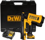 Аккумуляторный гвоздезабивной пистолет DEWALT DGN845D1, 18 В, 100 Дж, с АКБ 2 Ач и ЗУ, в кейсе (DGN845D1-QW)