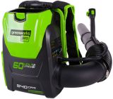 Ранцевый воздуходув, аккумуляторный Greenworks, 60V, бесщеточный, без АКБ и ЗУ, 2402307