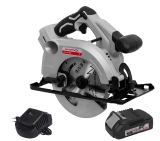 Аккумуляторная дисковая пила ИНТЕРСКОЛ ДПА-165/18ВМ, 18 В, 165 мм, 5000 об/мин, с АКБ 2 Ач и ЗУ (762.0.0.70-B2C)