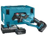 Аккумуляторная сабельная пила Makita DJR189RTJ, 18 В, 3100 ход/мин, 22 мм, с 2 АКБ 5 Ач и ЗУ, в кейсе