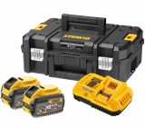 Набор DEWALT: 2 АКБ DCB548, Li-Ion, 18/54 В, 12/4 Ач и быстрое зарядное устройство DCB118, 18/54 В, 8 А, в кейсе TSTAK, DCB118Y2T