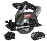 Аккумуляторная дисковая пила ИНТЕРСКОЛ ДПА-165/18В, 18 В, 165 мм, 5000 об/мин, с АКБ 2 Ач и ЗУ (577.0.0.70-B2C)