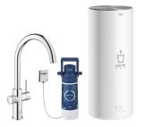 Комплект для кухни GROHE Red Duo с C-образным смесителем, бойлером L-Size и фильтром, хром (30079001)