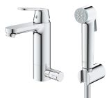 Смеситель для раковины GROHE Eurosmart Cosmopolitan с гигиеническим душем, M-size, хром (24191000)