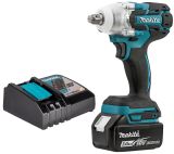 Аккумуляторный ударный гайковерт Makita DTW285, 18 В, 280 Нм, 3500 уд/мин, с АКБ 3 Ач и ЗУ (DTW285P1Z)