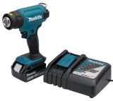 Аккумуляторный тепловой пистолет (фен) Makita LXT 18В, 1 режим, 550°, с АКБ 5 Ач и ЗУ, в кейсе MakPac, DHG180RT1J