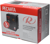 Стабилизатор напряжения Ресанта СПН-3600, однофазный, 3600 Вт, 63/6/25