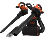 Воздуходув/пылесос садовый электрический BLACK+DECKER BEBLV301, 3000 Вт