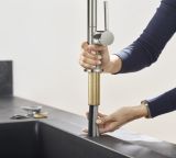 Смеситель для кухонной мойки hansgrohe Talis M54 210, с вытяжным душем 2jet, sBox 72801000, хром