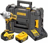 Аккумуляторный гайковерт DEWALT DCF961P2T, 18 В, 2372 Нм, 1890 уд/мин, с 2 АКБ 5 Ач и ЗУ, в кейсе TSTAK (DCF961P2T-QW)