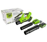 Воздуходувка Greenworks G40AB, 40V, с АКБ 4 Ач и ЗУ, (2400807UB)