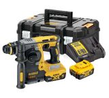 Аккумуляторный перфоратор DEWALT DCH273P2, 18 В, 2.1 Дж, 4600 уд/мин, с 2 АКБ 5 Ач и ЗУ, в кейсе TSTAK (DCH273P2DWST1-70703)