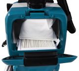 Аккумуляторный ранцевый пылесос Makita DVC261, 2х18 В, 2 л, с 2 АКБ 5 Ач, без ЗУ (DUST-KITM15)